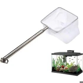 Comparer les prix de Mini Épuisette Aquarium Manche Extensible Inox Mailles Fines Souple 8cm .
