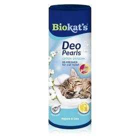 Comparer les prix de Litière Minérale - Biokats - Deo Pearls - Parfum Fleur de Coton - Agglomérante - 15 kg