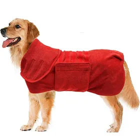 Comparer les prix de Serviette de bain pour chien Dry Fast - Serviette de bain super absorbante en microfibre à séchage rapide pour chien et chat