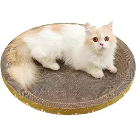 Meilleurs prix pour Grattoir à chat en carton Density Corrugated Round Cater Bowl  Grattoir rond pour chat domestique soulage le stress
