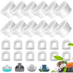 Comparer les prix de 12 filtres charbon + 12 mousse compatibles PetSafe Drinkwell Avalon/Pagode/etc. Label