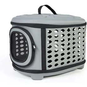 Comparer les prix de Sac de transport pliable pour chat et chien(petit chien)cage avec matelas.Gris–idéal pour voyage en trainvoiture ou restaurant