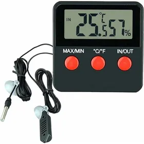Comparer les prix de Reptiles Thermomètre Numérique Hygromètre LCD Jauge de Température et Humidité pour Terrarium Animaux Domestiques Incubateur Rés