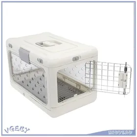 Comparer les prix de Chenil en plastique pour animaux de compagnie caisse pliable pour chat structure transparente transporteur de voyage portable