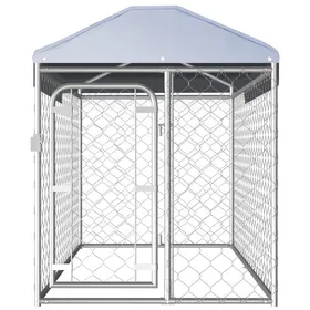 Meilleurs prix pour Chenil d'extérieur - UU - avec toit - pour chiens 200x100x125 cm A97
