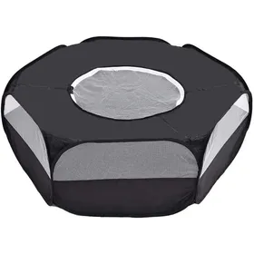 Comparer les prix de Parc pour Petit Animal avec Housse Cage Pliable et Portable pour Lapin écureuil Chaton Chiot Chinchilla et hérisson Noir