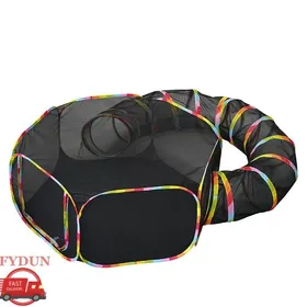 Meilleurs prix pour FYDUN Enclos dextérieur pour chat Parc pour animaux de compagnie pliable enclos pour chat dextérieur animalerie lhabitat Noir