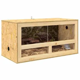 Comparer les prix de Terrarium moderne - vidaXL - osb - marron - 80 x 40 x 40 cm - usage intérieur - bonne ventilation tpe30i997