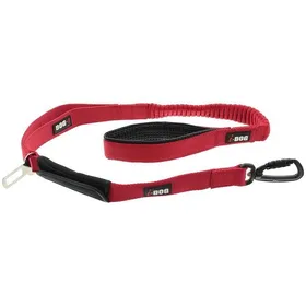 Meilleurs prix pour Laisse chien CONFORT PRO MAX avec boucle sécurité voiture 120cm Rouge