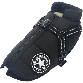 Comparer les prix de Manteau dhiver Imperméable avec Harnais pour Chien Veste Costume Chaud Vêtements Chiot Animaux Gilet Réfléchissant Coupe - XXL