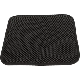 Comparer les prix de Tapis de litière pour chat - ULISEM - Double couche - Antidérapant - Facile à nettoyer - Noir