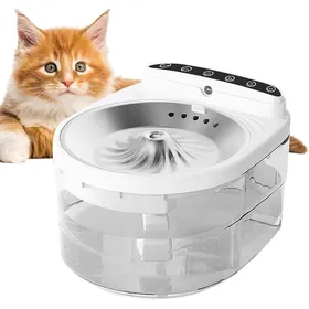 Comparer les prix de Fontaine à eau sans fil pour animaux3Lavec détecteur de mouvement distributeur deau rechargeable pour chat et filtre