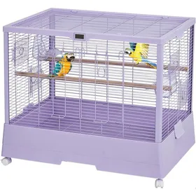 Meilleurs prix pour Grand Cage à Oiseaux en Fer forgé avec Support Roulant -59x 70 x 475CM – Aire de Jeu intégrée perchoirs échelles