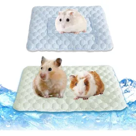 Meilleurs prix pour 2PC Tapis Rafraichissant pour Lapin32x21cm Tapis RefroidissantPlaque Rafraîchissante pour Lapin Hamster Cooling Mat dÉté(Bleu)