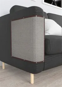 Comparer les prix de Tapis à Griffoir en Sisal pour Chat Protection de Canapé Tapis à Gratter Naturel pour Coin de Pied de Lit IntérieurNoir50×40cm