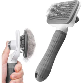 Comparer les prix de Épilateur pour animaux de compagnie brosse pour chien et chat facile à nettoyer gris adapté aux propriétaires danimaux