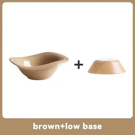 Meilleurs prix pour Bol surélevé pour animaux - Phoesky - Incliné - Support en bois - Bol en céramique - Base basse - Pour chat et chien