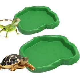 Comparer les prix de 2 Pièces Abreuvoir Tortue Terrestre Accessoire Tortue Terrestre Empreinte Reptiles Bol Alimentair Reptiles Bol Alimentation Pour Pe