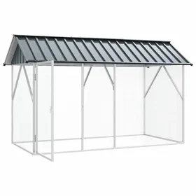 Meilleurs prix pour NEW Cage pour oiseaux Anthracite 227 x 112 x 141 cm Acier galvanisé Accessoire pour oiseaux_51124