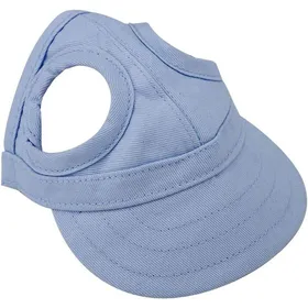 Meilleurs prix pour Casquette baseball animaux été trous oreilles. Chat/chien bande réglable. Chapeau parent-enfant S-Bleu. .
