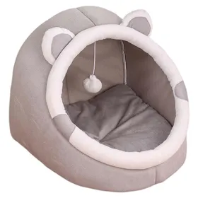 Comparer les prix de Lit grotte pour chat - Lavable et confortable Maison douillette pour chats en intrieur Label