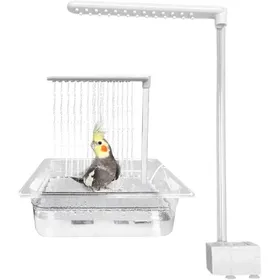Meilleurs prix pour Douche oiseaux pommeau fontaine eau courante accessoires bain auto perruches jouet piscine inséparables calopsittes Label