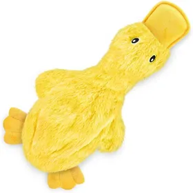 Comparer les prix de Jouet interactif à mâcher pour chien avec couinement et froissement pour petites moyennes et grandes races motif canard jauney