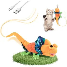 Comparer les prix de Jouet électrique en Peluche de lézard pour Chat - Véritable Balancement et gazouillement - Amusement interactif à Suspendre