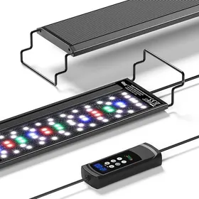 Meilleurs prix pour Éclairage Aquarium 26W Full Spectrum LED Light Aquarium avec Minuterie Multi 24/7 Mode Lampe Aquarium Réglable 1 26W 26W ECLAIRAGE