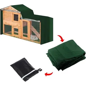 Meilleurs prix pour Housse pour clapier triangulaire — Tissu Oxford 210D imperméable (180 x 52 x 86 cm vert)