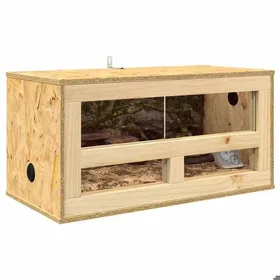 Meilleurs prix pour Stable&Durable - Marron - Terrarium Marron 60x30x30 cm OSB - Terrariums pour reptile et amphibiens HS691295126