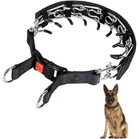 Comparer les prix de Collier de Dressage Griffes pour Chien Collier trangleur avec Boucle Pression Pour Chiens Moyens et Grands YYV