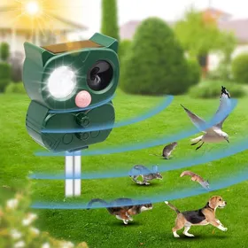Comparer les prix de 5 Modes Repulsif Chat Exterieur Soire Répulsif Chat Ultrason et USB Répulsif Animaux Repousse avec Détecteur et Fsh pour