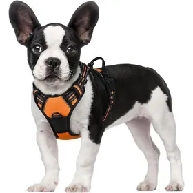 Comparer les prix de Harnais Chien / Harnais pour petit chien- Orange taille S -- Anti Traction Réglable Réfléchissant Matériau Respirant Label