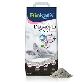 Comparer les prix de Biokat's Diamond Care Fresh au parfum de talc - Litiere fine pour chats au charbon actif et a l'Aloe vera - 1 sac (1 a 10 l)
