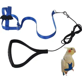 Meilleurs prix pour Harnais pour oiseaux conception réglable matériau confortable aigue-marine pour petits et grands perroquets