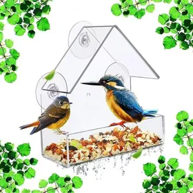 Meilleurs prix pour Mangeoire à oiseaux dextérieur nichoir à fixer à la fenêtre avec ventouses puissantes pour oiseaux sauvages cardinaux et merles