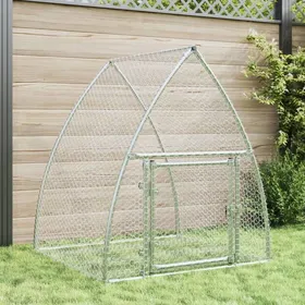 Comparer les prix de Enclos - Cage à lapin argenté 100x105x120 cm - Acier galvanisé SS00277333