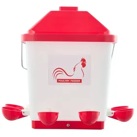 Comparer les prix de Abreuvoir automatique pour poules - DUOKU - 5GAL D - 19 L - 6 coupelles - Couvercle étanche anti-gaspillage