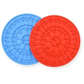 Meilleurs prix pour Plaque en Silicone pour animaux de compagnie 2 pièces fournitures pour animaux de compagnie coussin à lécher pour chien c