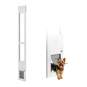 Meilleurs prix pour Chatière pour Porte Coulissante en Verre-Duoku-Adaptée aux Chiens et Chats-Hauteur Ajustable de 1927 à 2049 mm-Taille M