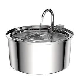 Comparer les prix de ®RisingFF Fontaine à eau automatique en acier inoxydable pour animaux de compagnie