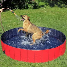 Comparer les prix de Piscine Pliable pour Chien en PVC résistant aux griffures Ø 160 cm Hauteur 30 cm revêtement (L) 160 cm Ø Hauteur 30 cm