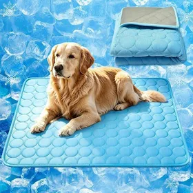 Meilleurs prix pour Tapis Rafraîchissant Chien/Chat Auto-Refroidissant Lavable – Q-Max 04 – 70x55cm Bleu Foncé