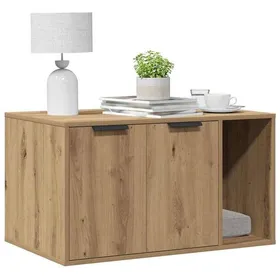 Meilleurs prix pour SOLDES DHIVER®Niche - Brun Meuble de bac à litière pour chat - Chêne artisanal - 80x50x45 cm - 87986