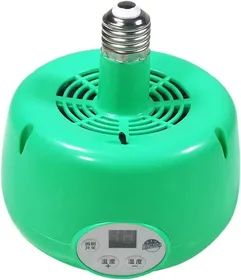 Comparer les prix de Lampe Chauffante - Animaux de Compagnie - S - Température Réglable - 12x12x15cm - Vert