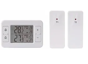 Comparer les prix de Thermomètre sans fil pour intérieur et extérieur, hygromètre numérique avec indicateur d'air rétroéclairé