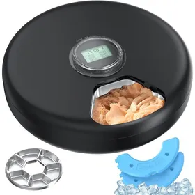 Meilleurs prix pour Distributeur automatique de nourriture pour animaux - ZGEER - Programmable - 6 repas par jour - Écran LCD - Sans fil