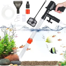 Meilleurs prix pour Aspirateur Boues Aquarium 5 en 1 – Nettoyage Gravier + Changement Eau Rapide avec Pression Air & Gratte-Verre