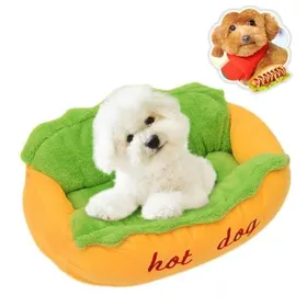 Meilleurs prix pour Lit-Coussin - - Panier Chaud en Forme de Hot-dog - 72x62x23cm - Pour Chien et Chat - Intérieur